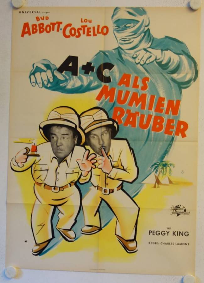 A + C als Mumienräuber originales deutsches Filmplakat